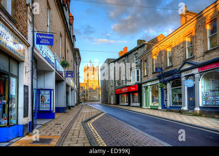 This is King Street in Richmond, North Yorkshire Stock Photo