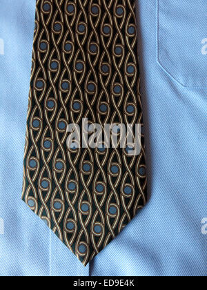 Interesting vintage Isrida tie, male neckware in silk Stock Photo