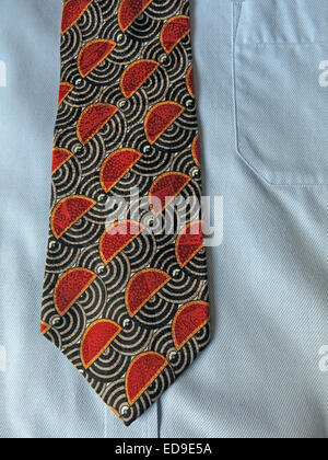 Interesting vintage Dalembi tie, male neckware in silk Stock Photo