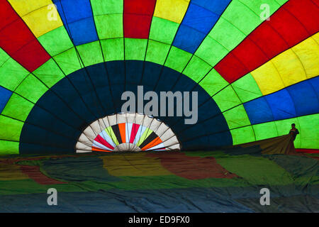 BALLOON RIDES are offered by Coyote Adventures in SAN MIGUEL DE ALLENDE, MEXICO Stock Photo