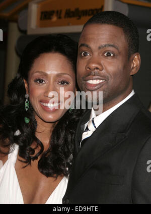 File. 30th Dec, 2014. Chris Rock has announced that he's separating from his wife of 19 years. The comedian and actor has been married to Malaak Compton-Rock for 19 years. A statement issued through his lawyer confirmed the split: 'Chris Rock has filed for divorce from his wife, Malaak. The couple have two children together, daughters, Lola Simone, 12, and Zahra Savannah, 10. Pictured - Mar 07, 2007; Hollywood, California, U.S. - Actor Chris Rock and wife Malaak Compton-Rock at the 'I Think I Love My Wife' Los Angeles Premiere. Credit:  Paul Fenton/ZUMAPRESS.com/Alamy Live News Stock Photo