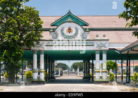 Interior of the Yogyakarta Kraton (Royal Palace) in Java, Indonesia. Stock Photo