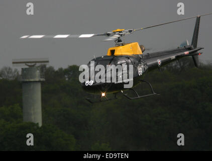 A Squirrel Ht1 Helicopter similar to helicopter used by Prince Harry and Prince William during pilot training. Stock Photo