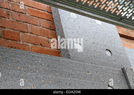 External Wall Insulation for solid wall houses with no cavity. Stock Photo