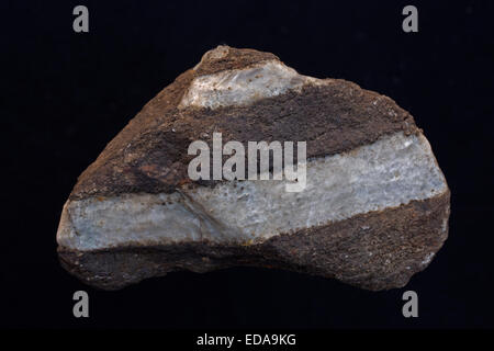 Foliated gneiss , Maryland, metamorphic rock Stock Photo