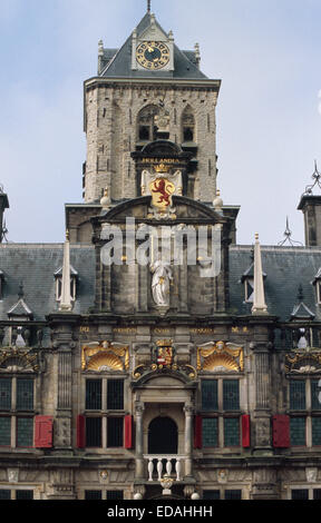 Netherlands, Delft, Stadhuis, City Hall, Museum, Facade Stock Photo