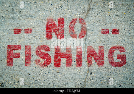 No Fishing between Lines Metal Sign Stock Photo - Image of