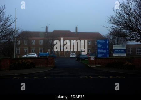 queen victoria memorial nhs hospital in coastal town of herne bay kent uk january 2015 Stock Photo