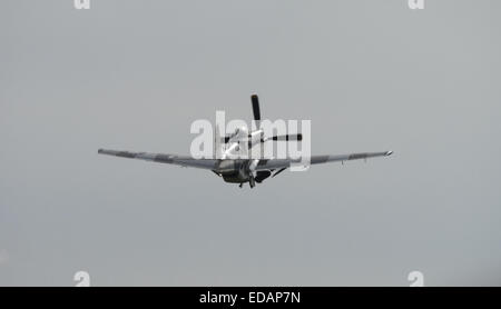 P51 Mustang shortly after take off Stock Photo