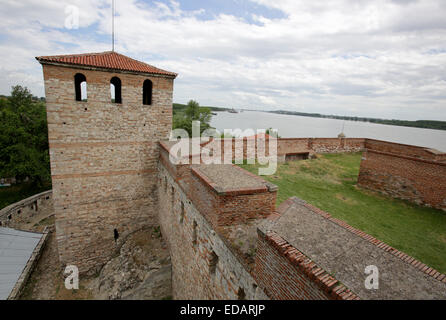 Baba Vida is a medieval fortress in Vidin in northwestern Bulgaria and the town's primary landmark. It consists of two fundament Stock Photo