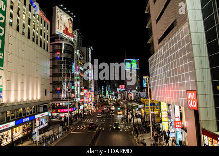 Street scene,Shinjuku,Tokyo,Japan Stock Photo