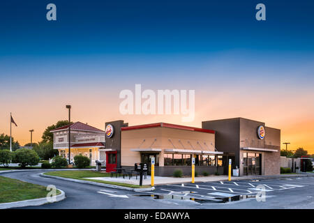 The Burger King off Teaticket Highway in Falmouth, Massachusetts - USA. Stock Photo