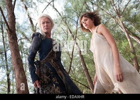 THE TEMPEST 2010 Miramax film with Felicity Jones at right and Helen Mirren Stock Photo