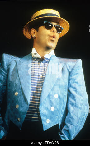 ELTON JOHN UK rock musician about 1984. Photo Jeffrey Mayer Stock Photo