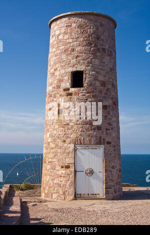 Europe, France, Brittany, Emerald Coast, Plévenon, Cap Frehel Lighthouses Stock Photo