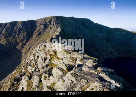 Striding Edge and Helvellyn Stock Photo