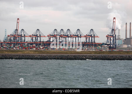 industrial harbour in Rotterdam, Netherlands Stock Photo