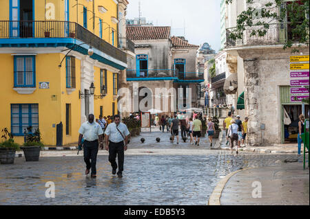 Havana, Cuba Habana Vieja UNESCO World Heritage Site daily life Stock Photo