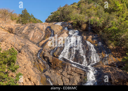 HHOHHO, SWAZILAND, AFRICA - Phophonyane Nature Reserve waterfall. Stock Photo