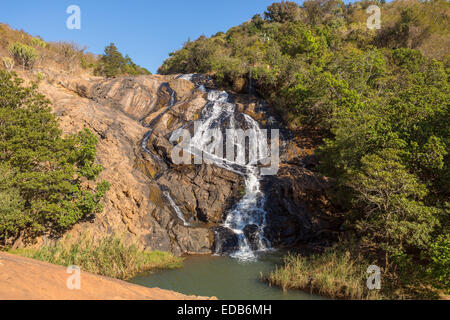 HHOHHO, SWAZILAND, AFRICA - Phophonyane Nature Reserve waterfall. Stock Photo