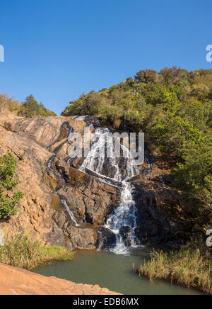 HHOHHO, SWAZILAND, AFRICA - Phophonyane Nature Reserve waterfall. Stock Photo