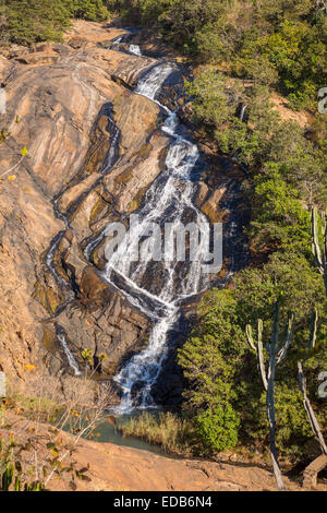 HHOHHO, SWAZILAND, AFRICA - Phophonyane Nature Reserve waterfall. Stock Photo