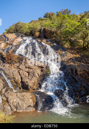 HHOHHO, SWAZILAND, AFRICA - Phophonyane Nature Reserve waterfall. Stock Photo