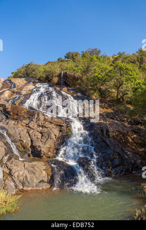 HHOHHO, SWAZILAND, AFRICA - Phophonyane Nature Reserve waterfall. Stock Photo