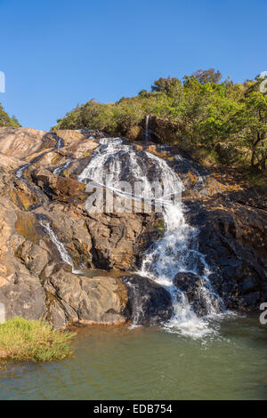 HHOHHO, SWAZILAND, AFRICA - Phophonyane Nature Reserve waterfall. Stock Photo