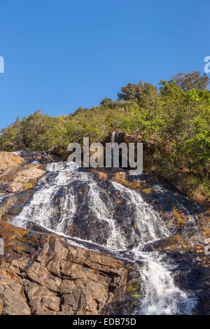 HHOHHO, SWAZILAND, AFRICA - Phophonyane Nature Reserve waterfall. Stock Photo