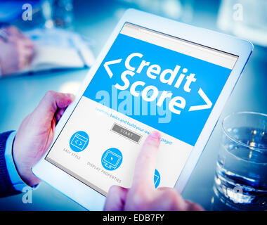 Digital Online Credit Score Finance Rating Record Concept Stock Photo