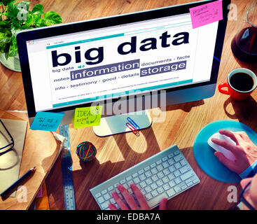 Digital Dictionary Big Data Information Storage Concept Stock Photo