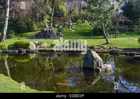 England London, Holland Park, Kyoto garden Stock Photo