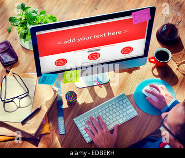 Web Designer Start up Office Design Concept Stock Photo
