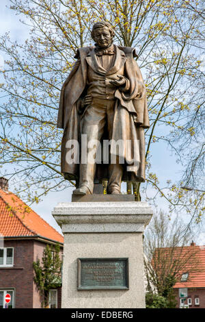 Eilhard-Mitscherlich monument, Jever, Frisia, Lower Saxony, Germany Stock Photo