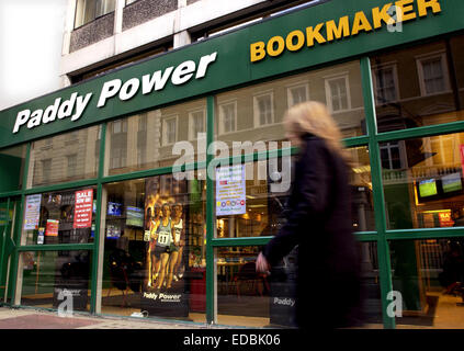 Exterior of a Paddy Power Bookmakers. Stock Photo