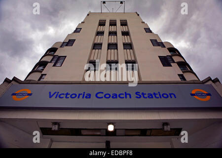 The entrance of the Victoria Coach Station in London Stock Photo