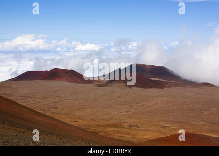 Cinder cones on top of Hawaii Island Stock Photo