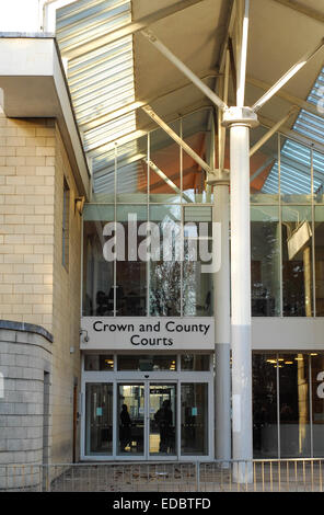 Northampton County Crown court sign Stock Photo