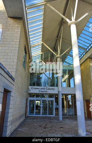 Northampton County Crown court sign Stock Photo