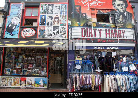Dirty Harry Clothes Shop and Graphic Novel Bookshop, Brighton, UK Stock Photo