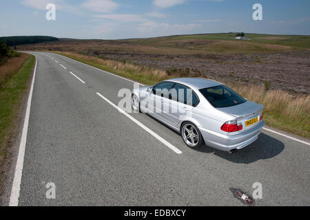 2002 E46 335d BMW 3 Series diesel saloon modified with Alpina wheels and accessories Stock Photo