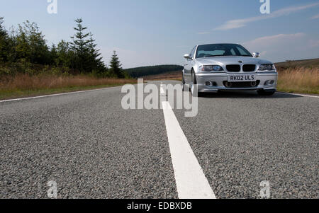 2002 E46 335d BMW 3 Series diesel saloon modified with Alpina wheels and accessories Stock Photo