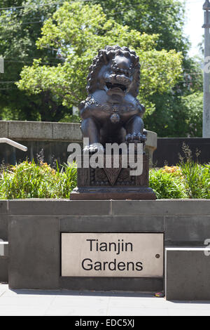 Tianjin gardens in Springstreet Melbourne, Australia Stock Photo