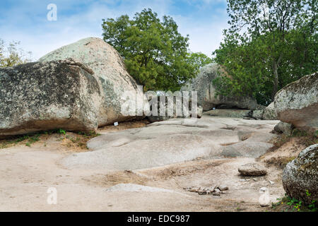 Beglik Tash - Thracian rock sanctuary situated on the southern Black Sea coast of Bulgaria Stock Photo