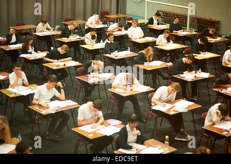 exam hall Stock Photo