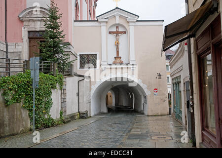 Art deco building in Paasau Germany Stock Photo