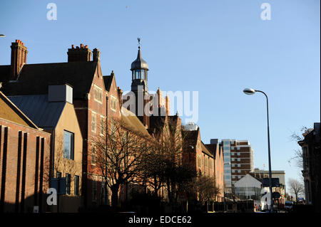 Brighton College with its new bell tower in Eastern Road Brighton UK Stock Photo