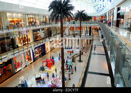 Interior of City Center Mall at Christmas, Kingdom of Bahrain Stock Photo