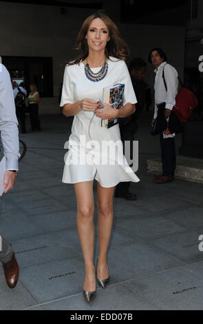 Alex Jones leaving BBC Studios  Featuring: Alex Jones Where: London, United Kingdom When: 03 Jul 2014 Stock Photo